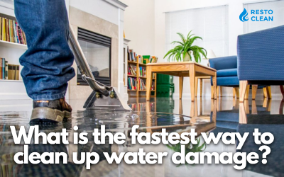 What is the Fastest Way to Clean Up Water Damage?